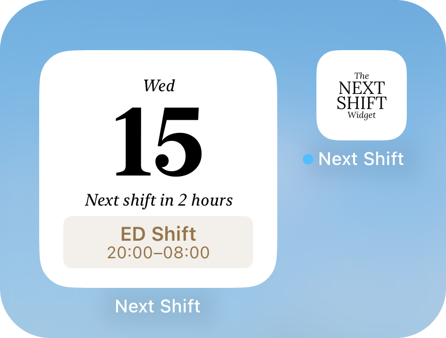 The Next Shift Widget